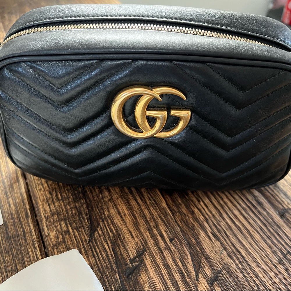 Gucci Marmont small matelassé shoulder bag